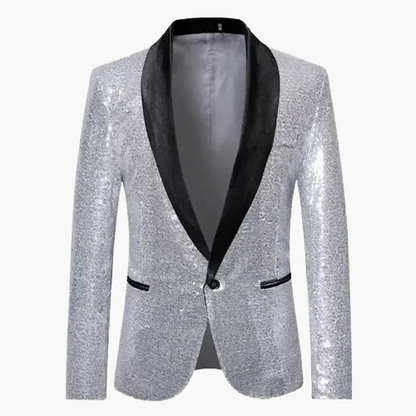 Herren Smoking Sakko mit Pailletten – Eleganter Blazer für festliche Anlässe und Abendveranstaltungen