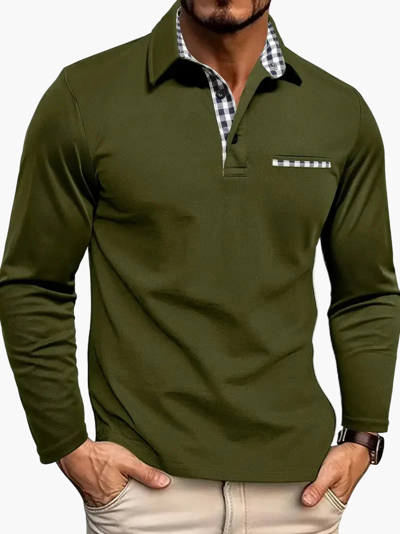 Herren Langarm Polo – Eleganter Freizeit- und Business-Look, Modernes Design, Vielseitig kombinierbar