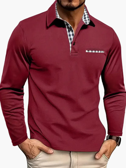Herren Langarm Polo – Eleganter Freizeit- und Business-Look, Modernes Design, Vielseitig kombinierbar