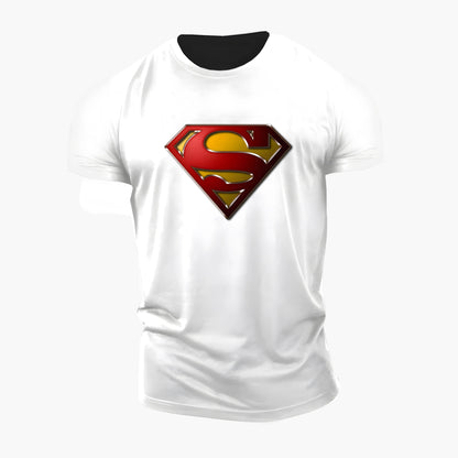 Herren Superman T-Shirt – Superhelden Fitness & Freizeit Style