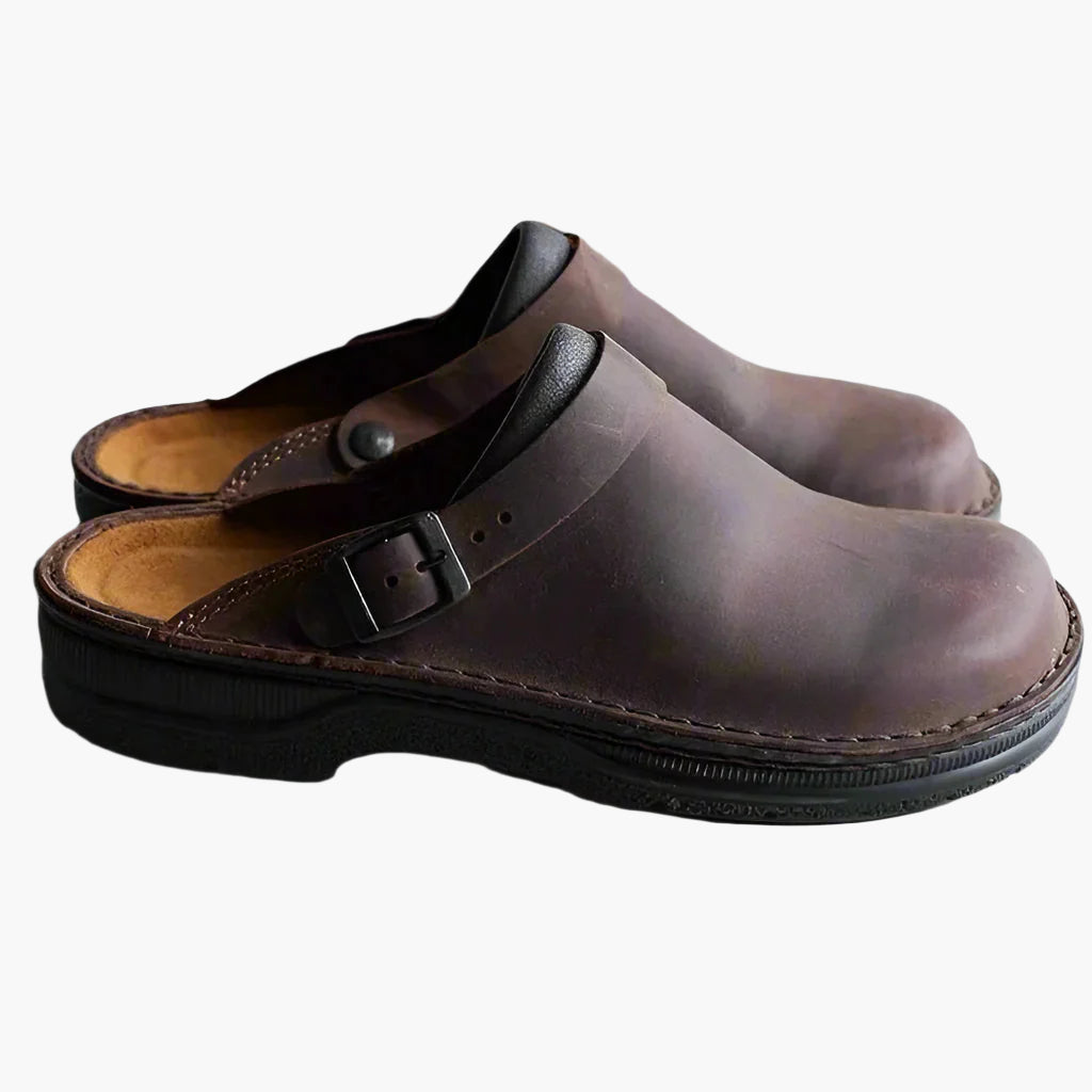 Herren Clogs Komfort Pantoletten mit Schnalle – Alltag & Freizeit