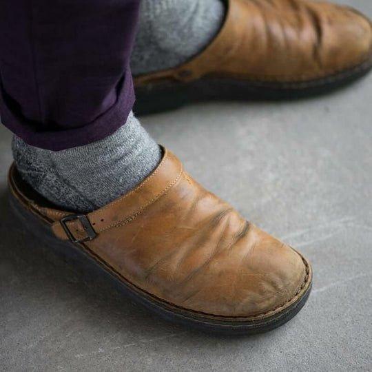 Herren Clogs Komfort Pantoletten mit Schnalle – Alltag & Freizeit