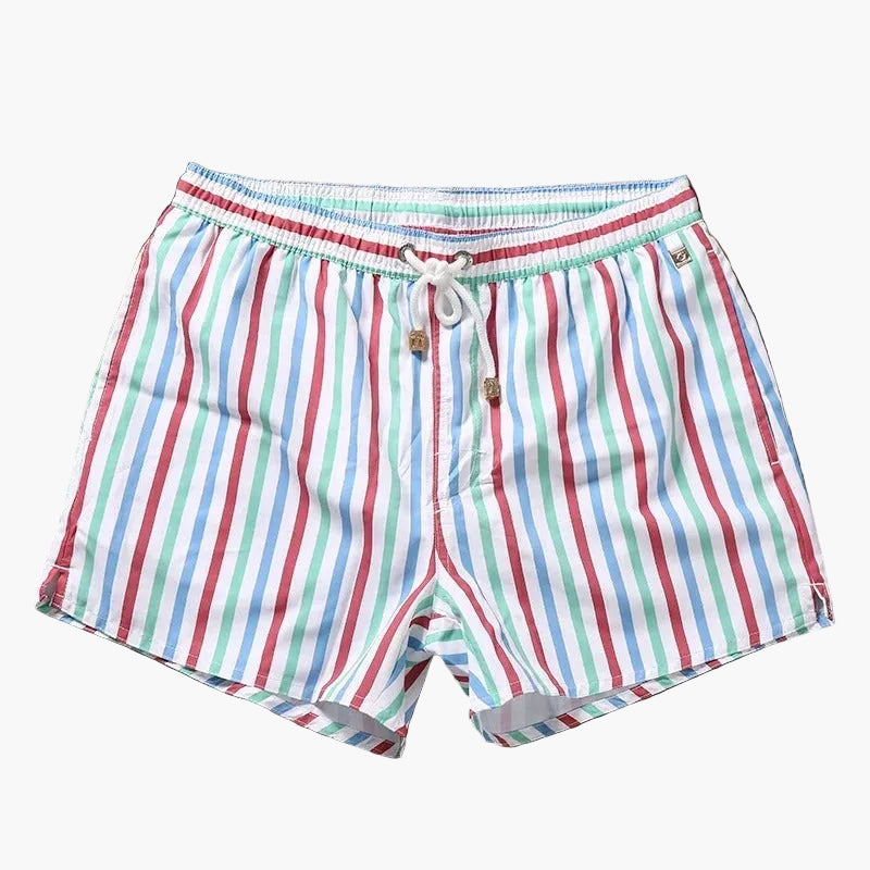 Herren Bade-Shorts mit Streifen – Klassische Schwimmshorts für Strand und Freizeit