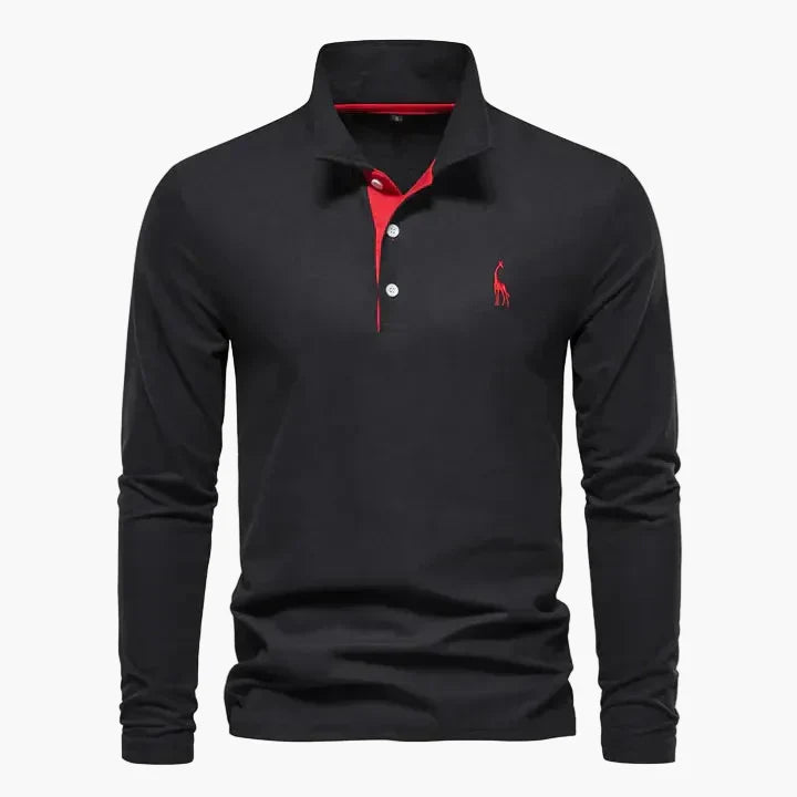 Herren Langarm Poloshirt – Klassischer Stil für Freizeit und Business