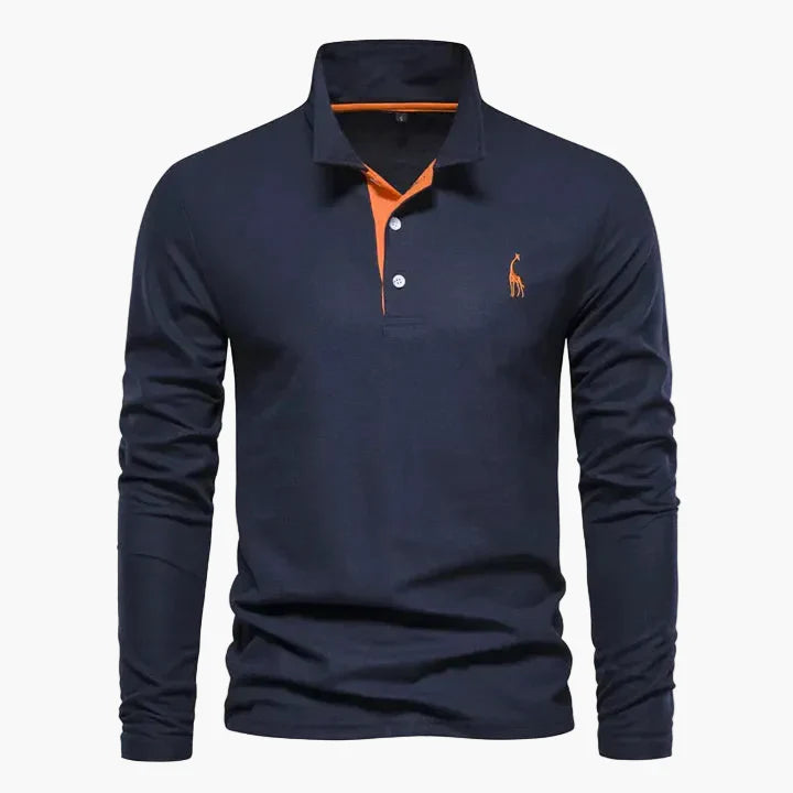 Herren Langarm Poloshirt – Klassischer Stil für Freizeit und Business