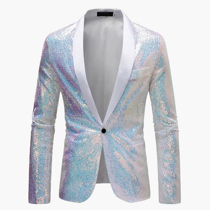Herren Smoking Sakko mit Pailletten – Eleganter Blazer für festliche Anlässe und Abendveranstaltungen