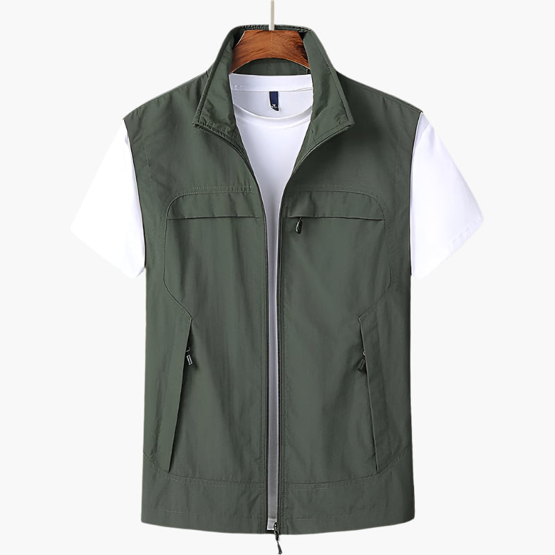 Herren Freizeitweste Modern – Vielseitige ärmellose Outdoor-Weste für Alltag und Freizeit