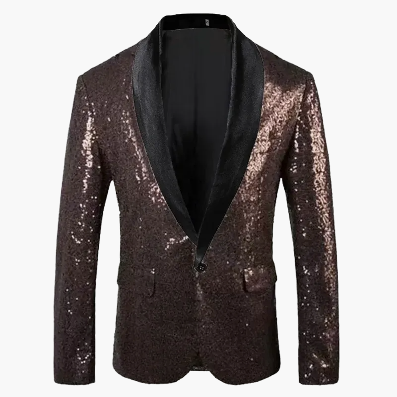 Herren Smoking Sakko mit Pailletten – Eleganter Blazer für festliche Anlässe und Abendveranstaltungen