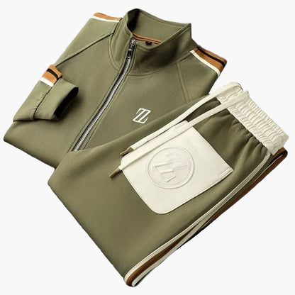 Herren Trainingsanzug Set – Sportlicher 2-teiler mit Zipper und Jogginghose – Freizeit & Fitness Outfit