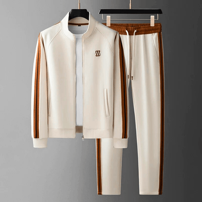 Herren Trainingsanzug Set – Sportlicher 2-teiler mit Zipper und Jogginghose – Freizeit & Fitness Outfit