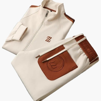 Herren Trainingsanzug Set – Sportlicher 2-teiler mit Zipper und Jogginghose – Freizeit & Fitness Outfit