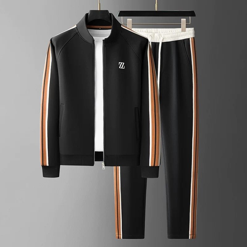 Herren Trainingsanzug Set – Sportlicher 2-teiler mit Zipper und Jogginghose – Freizeit & Fitness Outfit
