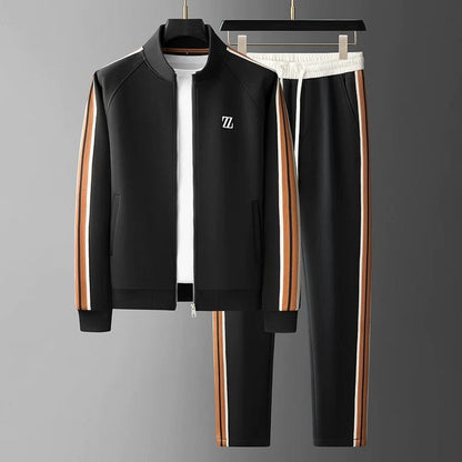 Herren Trainingsanzug Set – Sportlicher 2-teiler mit Zipper und Jogginghose – Freizeit & Fitness Outfit