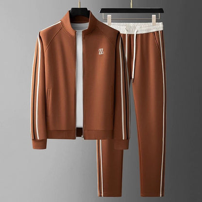 Herren Trainingsanzug Set – Sportlicher 2-teiler mit Zipper und Jogginghose – Freizeit & Fitness Outfit